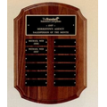 Airflyte Collection American Walnut Plaque w/ 12 Plates (11"x15")
